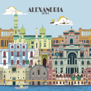 Alexandria, Egypt, Travel Poster